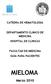 CATEDRA DE HEMATOLOGIA DEPARTAMENTO CLINICO DE MEDICINA HOSPITAL DE CLINICAS FACULTAD DE MEDICINA GUIA PARA PACIENTES MIELOMA