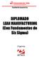 DIPLOMADO LEAN MANUFACTURING (Con Fundamentos de Six Sigma)