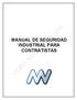 MANUAL DE SEGURIDAD INDUSTRIAL PARA CONTRATISTAS