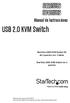 USB 2.0 KVM Switch SV231USB SV431USB. Manual de Instrucciones. StarView USB KVM Switch Kit de 2 puertos con Cables
