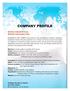 Perfíl de la compañia