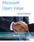 Microsoft Open Value. Guía del Programa