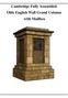 Cambridge Fully Assembled Olde English Wall Grand Column with Mailbox
