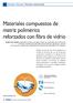 Materiales compuestos de matriz polimérica reforzados con fibra de vidrio