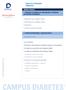 ÍNDICE DEL PROGRAMA FORMATIVO. Diagnóstico de la diabetes mellitus. Clasificación de la diabetes mellitus. Criterios de control glucémico