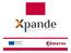 XPANDE -PROGRAMA DE APOYO A LA EXPANSIÓN INTERNACIONAL DE PYMES