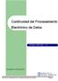 Continuidad del Procesamiento Electrónico de Datos