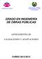 GRADO EN INGENIERÍA DE OBRAS PÚBLICAS