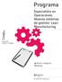 Programa. Especialista en Operaciones. Nuevos sistemas de gestión: Lean Manufacturing. 3ª edición. 28.10.13 // 07.04.14 100 horas