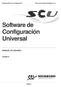 Manual software de configuración. Universal MANUAL DE USUARIO 2/5/2013. Página 1