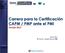 Carrera para la Certificación CAPM / PMP ante el PMI