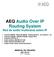 AEQ Audio Over IP Routing System Red de audio multicanal sobre IP