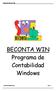 Manual de Beconta Win. BECONTA WIN Programa de Contabilidad Windows. Beroni Informática Pág. 1