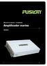 Manual de usuario / instalación. Amplificador marino FM-504