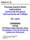 Process Control Work Instructions Control de Procesos Instrucciones de Trabajo. for / para