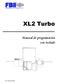 XL2 Turbo. Manual de programación con teclado XL2T-PROG-R02 09/00