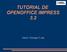 TUTORIAL DE OPENOFFICE IMPRESS 3.2. Autor: Enrique Laín
