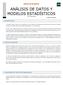 ANÁLISIS DE DATOS Y MODELOS ESTADÍSTICOS