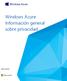 Windows Azure Información general sobre privacidad