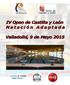 IV Open de Castilla y León de Natación Adaptada INFORMACIÓN GENERAL. Piscina del CTD de Castilla y Leon Rio Esgueva
