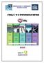 ITIL V3 Foundations. Objetivos del Curso