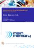 PROYECTO PLATAFORMA ERP Business Case Laboratorios. Main Memory, S.A. Datos de contacto