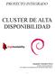 CLUSTER DE ALTA DISPONIBILIDAD