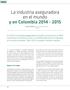 La industria aseguradora en el mundo y en Colombia 2014-2015