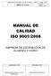 MANUAL DE CALIDAD ISO 9001:2008