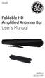Foldable HD Amplified Antenna Bar. User s Manual. 26438 v1 04/24/15 PM
