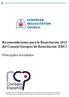 Recomendaciones para la Resucitación 2015 del Consejo Europeo de Resucitación (ERC)