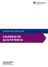 SISTEMAS DE CALEFACCIÓN CALDERAS DE ALTA POTENCIA