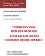 REPRODUCCIÓN HUMANA ASISTIDA. APORTACIÓN DE LOS CUIDADOS DE ENFERMERÍA