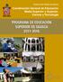 PROGRAMA DE EDUCACIÓN SUPERIOR DE OAXACA 2011-2016