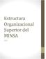 Estructura Organizacional Superior del MINSA