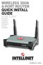 Wireless 300N 4-Port Router quick install guide Model 524490