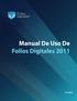 Manual De Uso De Folios Digitales 2011