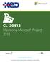 CL_50413 Mastering Microsoft Project 2010
