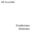 AP Accesible. Condiciones Generales