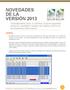 NOVEDADES DE LA VERSIÓN 2013