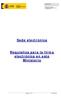 Sede electrónica. Requisitos para la firma electrónica en este Ministerio