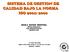 SISTEMA DE GESTION DE CALIDAD BAJO LA NORMA ISO 9001: 2000