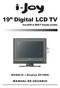 19 Digital LCD TV Con DVD & DVB-T Tarjeta Combo