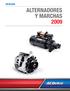 CATÁLOGO ALTERNADORES Y MARCHAS 2009