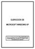 EJERCICIOS DE MICROSOFT WINDOWS XP