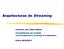 Arquitecturas de Streaming