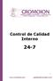 Control de Calidad Interno 24-7