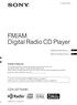 FM/AM Digital Radio CD Player