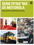 SERIE EP350 MX DE MOTOROLA RADIOS PORTÁTILES INDUSTRIALES DE DOS VÍAS