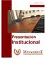 Presentación Institucional